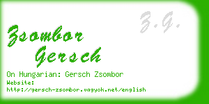 zsombor gersch business card